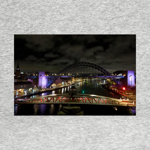 The River Tyne at Night - 2 by Violaman